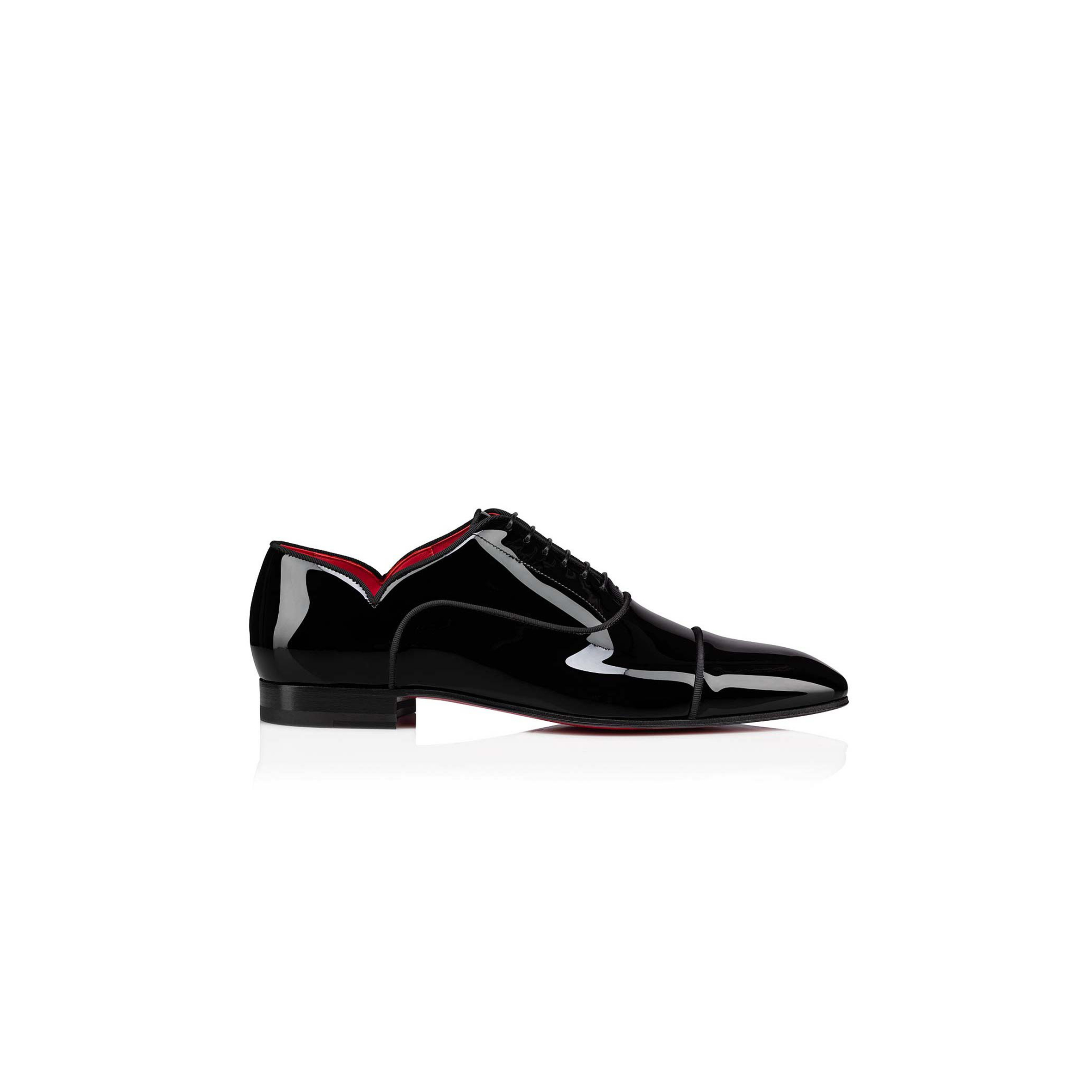 CHRISTIAN LOUBOUTIN GREGGY CHICKOXFORDS PATENT CALF LEATHER BLACK MEN 3220753J323